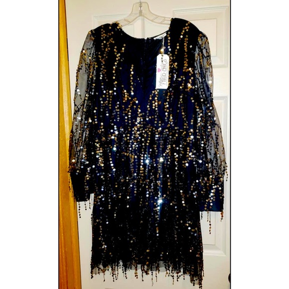 Southern Fried Chics Seasons Change Black Dress - Picture 1 of 5